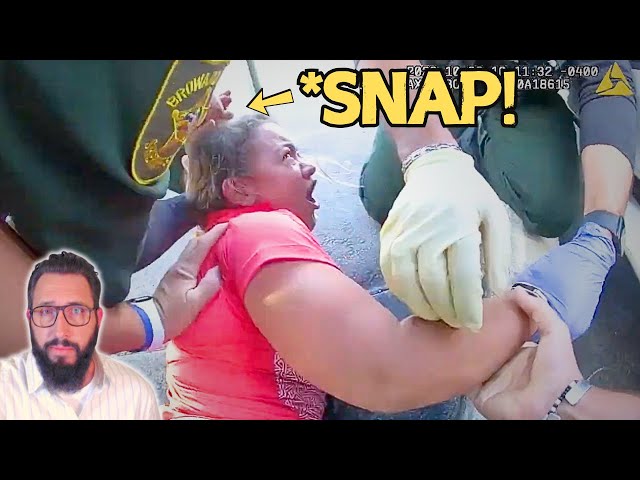 Cop Breaks Woman's Arm in Two (then handcuffs her broken arm - backwards)