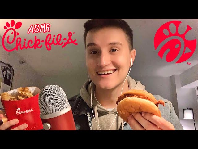 [ASMR] Chick-Fil-A Mukbang w/ eating sounds 🐔🍟