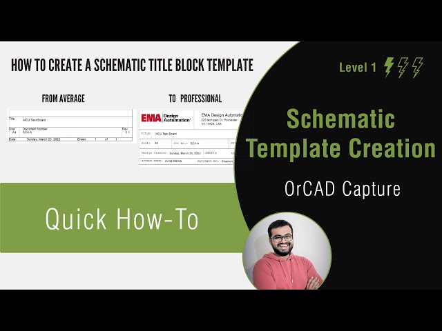 How to Create Schematic Templates (In OrCAD Capture)