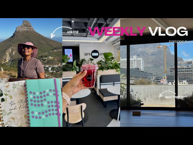 Weekly vlog💙: Kloof Corner hike | 2025 Daily Planner | Power of journaling | Lighthouse Yoga