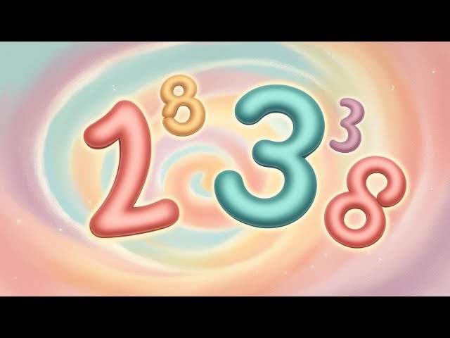 Soft & Soothing Number Learning Calm Sensory Video for Kids