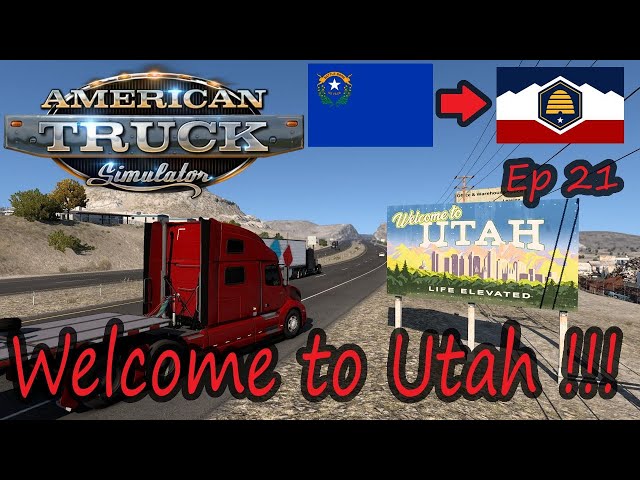 Welcome to Utah !!! Nevada to Utah|American Truck simulator Career Mode Ep 21