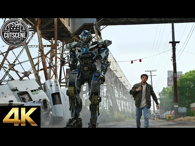 [4K UHD] Transformers Fly To Peru For Transwarp Key | Transformers: Rise of the Beasts (2023)