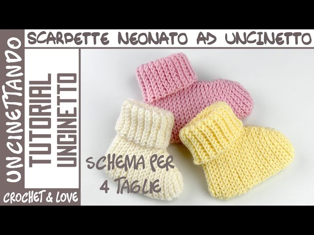 Scarpette per Neonato all'Uncinetto Facili e Super Morbide - Tutorial Passo a Passo