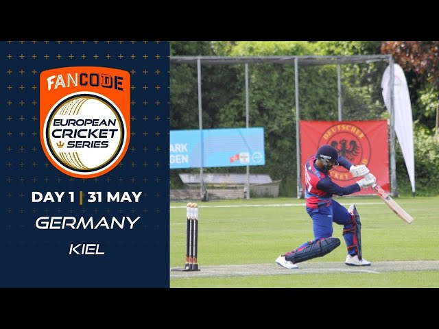 🔴 FanCode European Cricket Series Germany, Kiel Day 1 | Cricket Live Stream