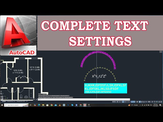 How To Text Setting In AutoCAD 2021 | How To Write Text In AutoCAD | How to type text in AutoCAD