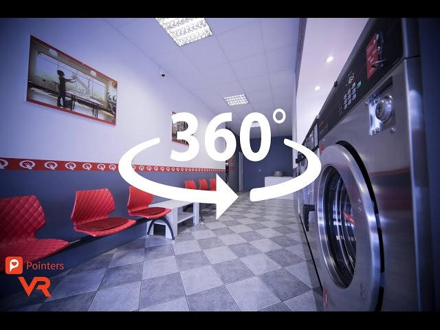 Self-service Laundry Q-Laundry Vešos —Osijek | 360º VR | Pointers Travel