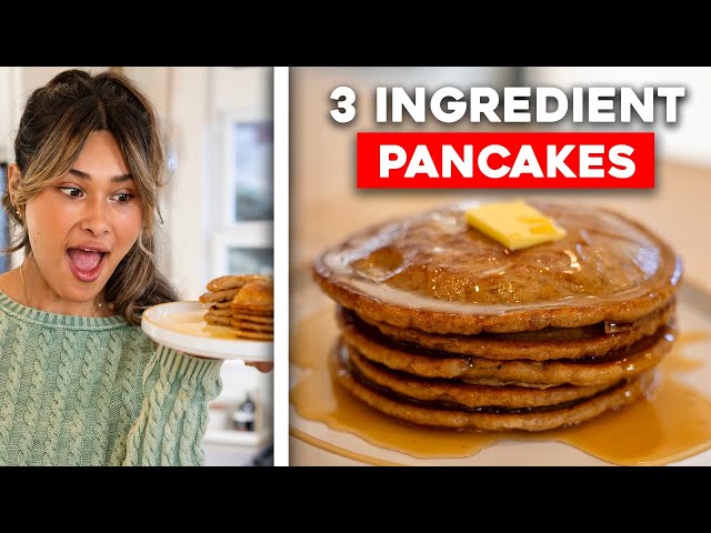 3 INGREDIENT Fluffy Pancakes! Low Carb, Keto Gluten Free