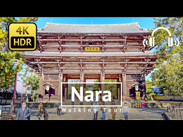 [4K/HDR/Binaural] Nara Walking Tour - Nara Japan