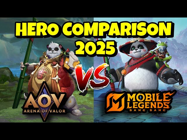 MLBB VS AOV— 2025 HERO COMPARISON