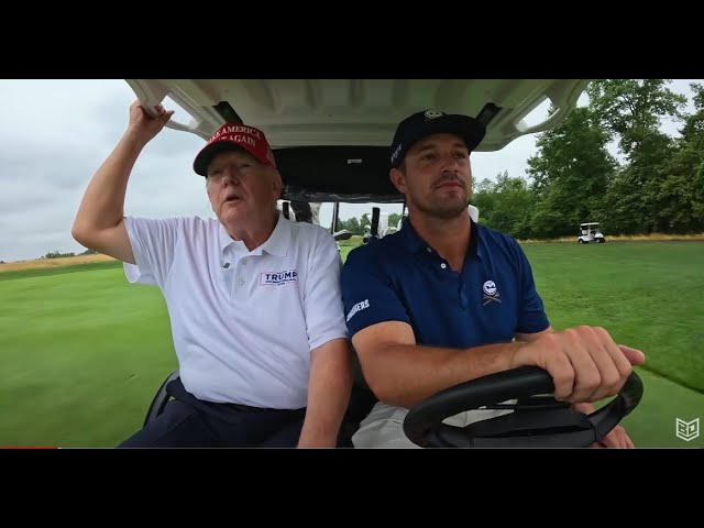 I did NOT expect Trump to play golf like this...