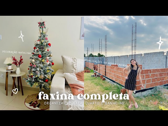 ✨ Organizando o apê para o Natal | Faxina completa na sala, quarto e banheiro 🧹 | Árvore de Natal 🎄