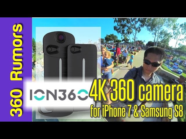 ION360 U sample video - 4K 360 camera for iPhone 7 or Samsung S8