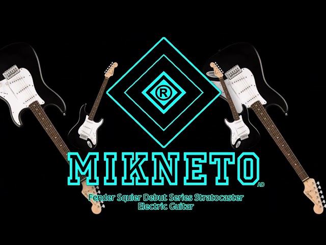 MIKNETO® Ad - Fender Squier Debut Series Stratocaster Electric Guitar