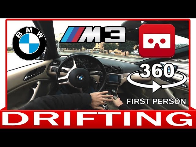 360° VR VIDEO -  BMW M3 DRIFT - SERIES 3 E46 - VIRTUAL REALITY 3D