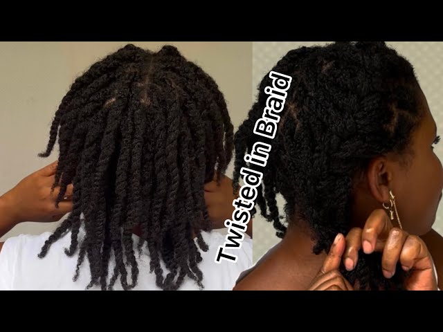 Simple Natural Hairstyles Twists in Braids