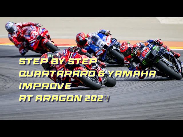 step by step improvement Yamaha M1 Fabio Quartararo finish 8th SprintRace Aragon 2024