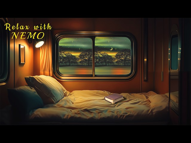 Night Train Ride with Relaxing Train Sounds | Cozy Sleeper Car Ambience for Relaxation and Sleeping