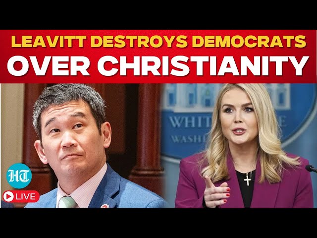 LIVE | Karoline Leavitt Claps Back At ‘Pitiful’ Democrat Who Called Her ‘Fake Christian’ | US News