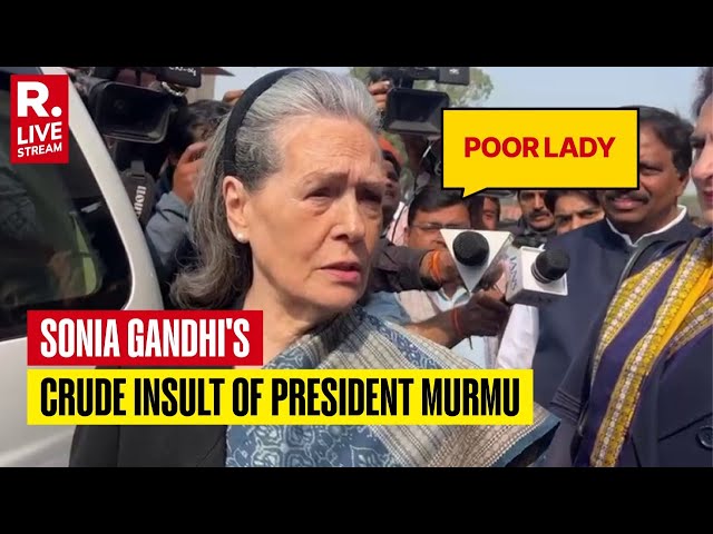 Sonia On President's Speech: Camera Confirms Crude Insult On President Murmu | LIVE