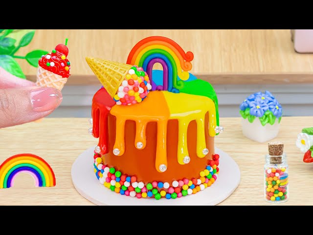 Beautiful Miniature Colorful Cake 🌈Rainbow Flavored Cake🌈HT Mini Cakes