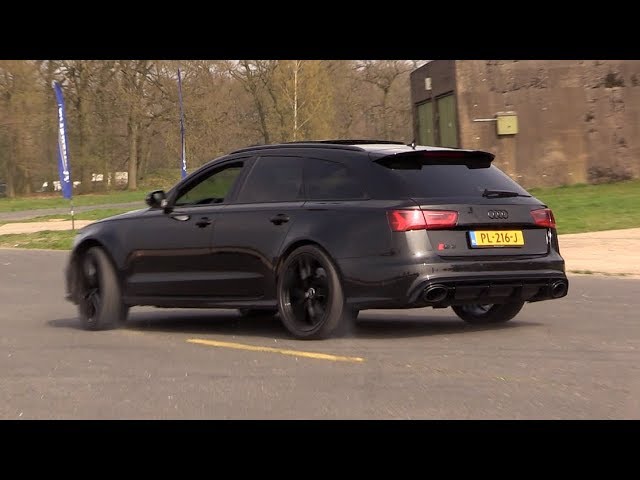 Audi RS6 C7 Avant w/ Decatted Downpipes - Drift, Revs, Drag Racing!