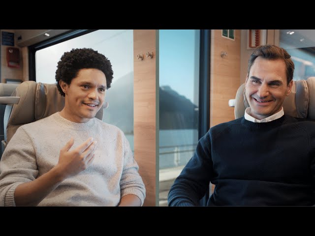 Train-terview with Roger Federer and Trevor Noah | Switzerland Tourism