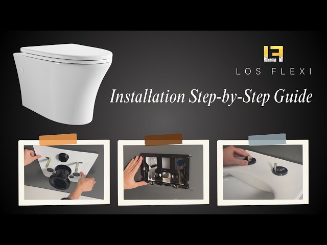 Elongated Wall Hung Toilet Installation Step by Step | Los Flexi Guide