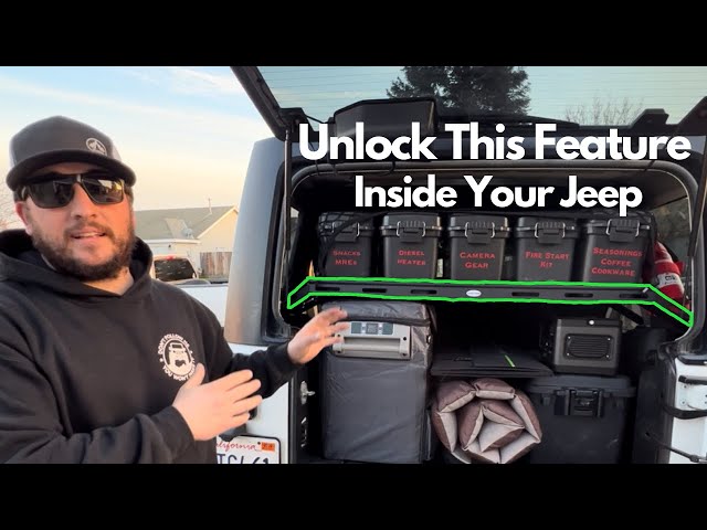 Unlock More Storage Space In Your Jeep JK & JL Unlimited With This Interior Cargo Rack By Hooke Road