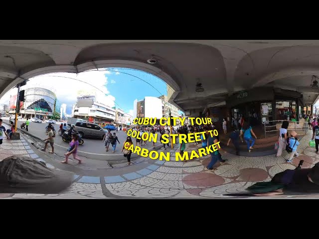 Cebu City Tour Colon St to Carbon Market, Philippines!  360 DEGREE VIDEO!