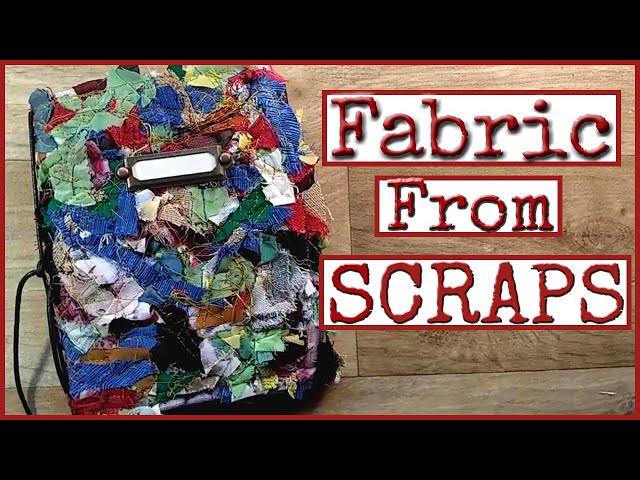 Sewing Trick to make beautiful fabric from scraps