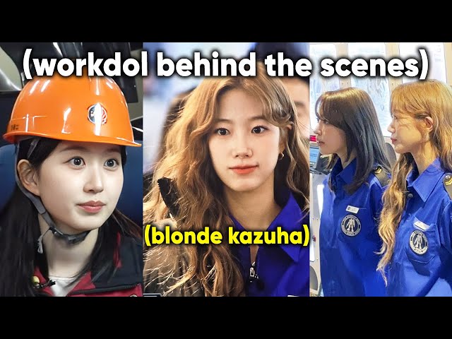 SAKURA & KAZUHA were spotted filming for NMIXX Haewon's Workdol show (Valentine's Special episode)