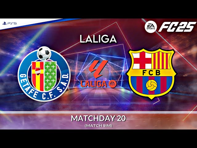 Getafe - Barcelona ⚽️ LaLiga 2024/25 Match Sim | FC 25