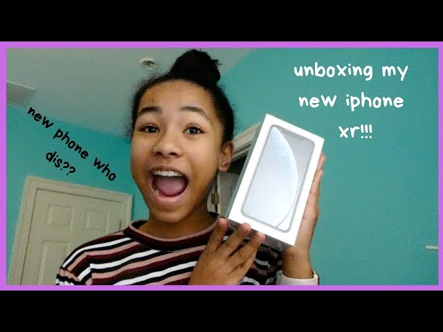 i got a new phone!! iphone xr unboxing