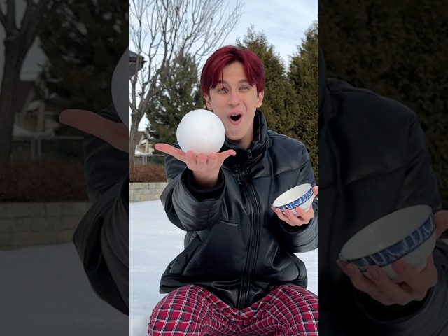 How to make a PERFECT SNOWBALL ❄️