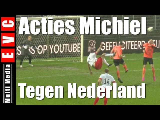 Wat een acties van Michiel van Cemi in de eerste Belgie - Nederland ooit !