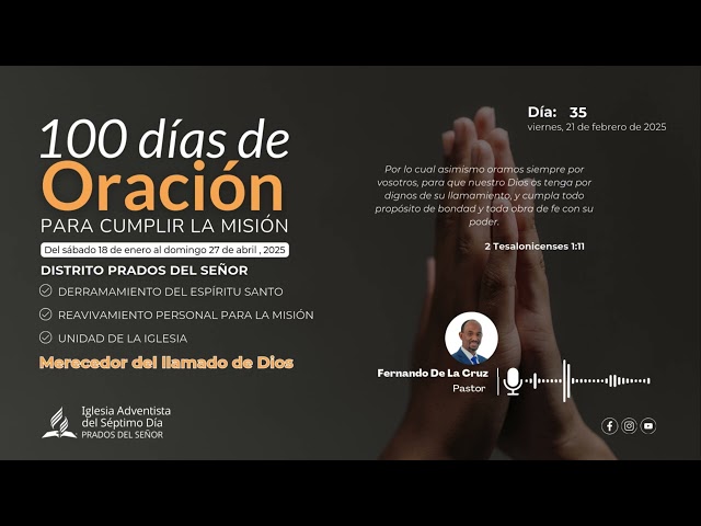 Día 35: Merecedor del llamado de Dios