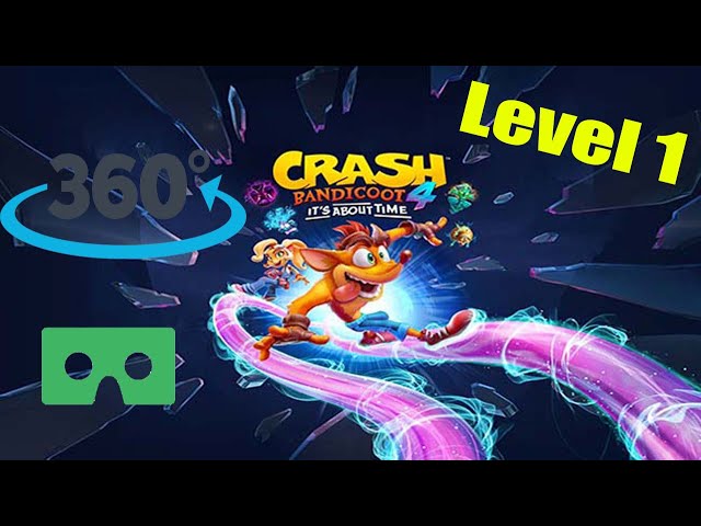 360° VR Crash Bandicoot 4 1st level for Meta Quest 2