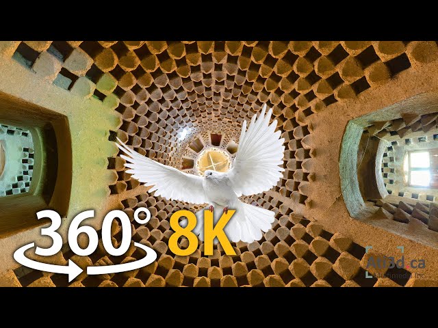 Pigeon Tower, Isfahan, Iran   360° Video   8K