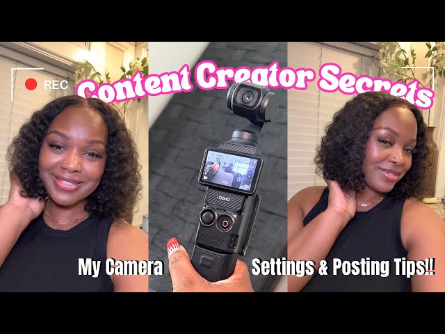 Behind The Scenes Of A Content Creator: Make Money Recording Your Daily Life +Dji Pocket 3 Settings