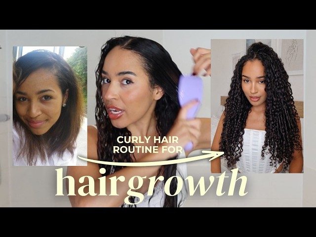 THE BEST CURLY HAIR ROUTINE FOR HAIR GROWTH | GET LONG CURLY HAIR IN 2025