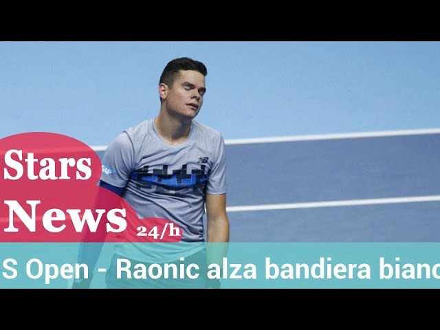 US Open - Raonic alza bandiera bianca.HD