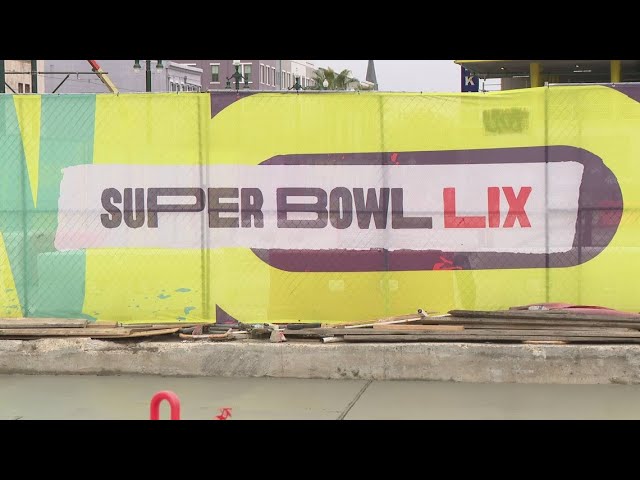 City in the red zone for infrastructure projects ahead of the Superbowl