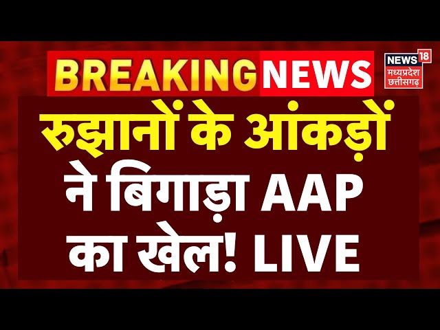 Delhi Result LIVE Updates : रुझानों के आंकड़ों ने बिगाड़ा खेल ! | AAP VS BJP | Delhi Chunav Counting