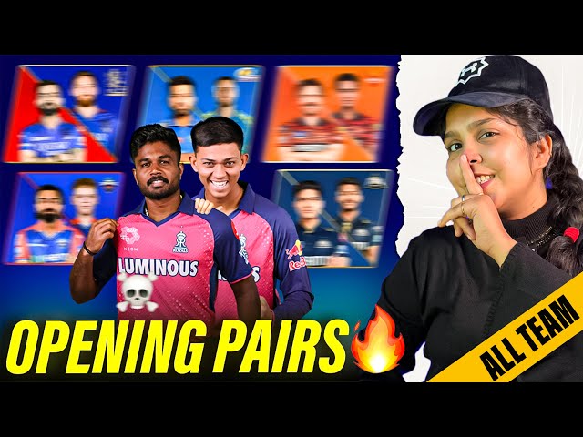 All 10 Teams Opener for IPL 2025😍| Ipl 2025 all team Opening Pair🤩| IPL 2025 All Teams Opener List🔥