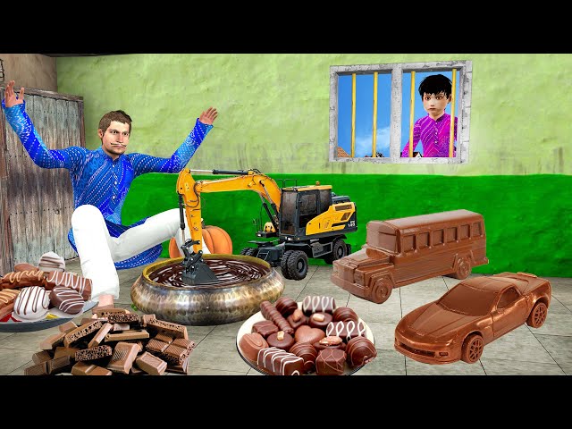 चॉकलेट वाहन खिलौने वाला Chocolate Vehicles Toys Wala Comedy Video हिंदी कहानिया Hindi Kahaniya Video