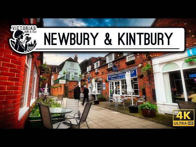 My Walk Around Newbury & Kintbury, UK : An Amble on a Cloudy Day [4K]