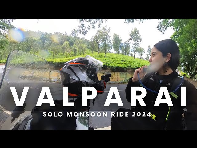 Solo Monsoon ride to VALPARAI 2024 #ridergirl #motovlog #solo #monsoon