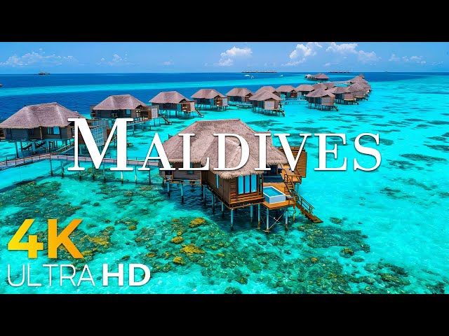 Maldives 4K - Amazing Aerial Film - Peaceful Piano Music - Amazing Nature - 4K Video Ultra HD