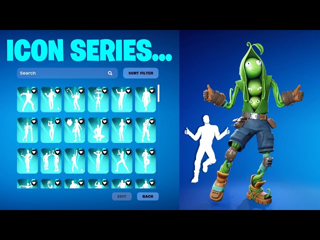 ALL ICON SERIES DANCE & EMOTES IN FORTNITE! (PEABODY)